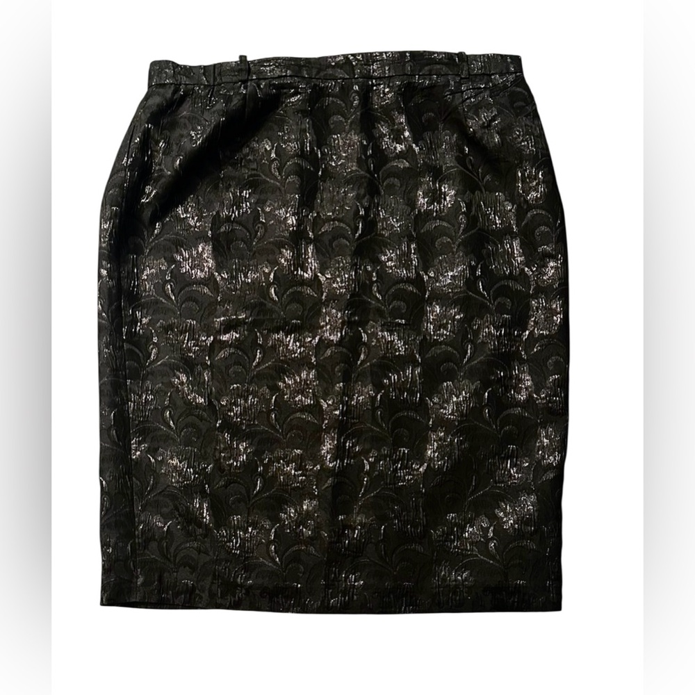 Givenchy Black Textured Pencil Skirt